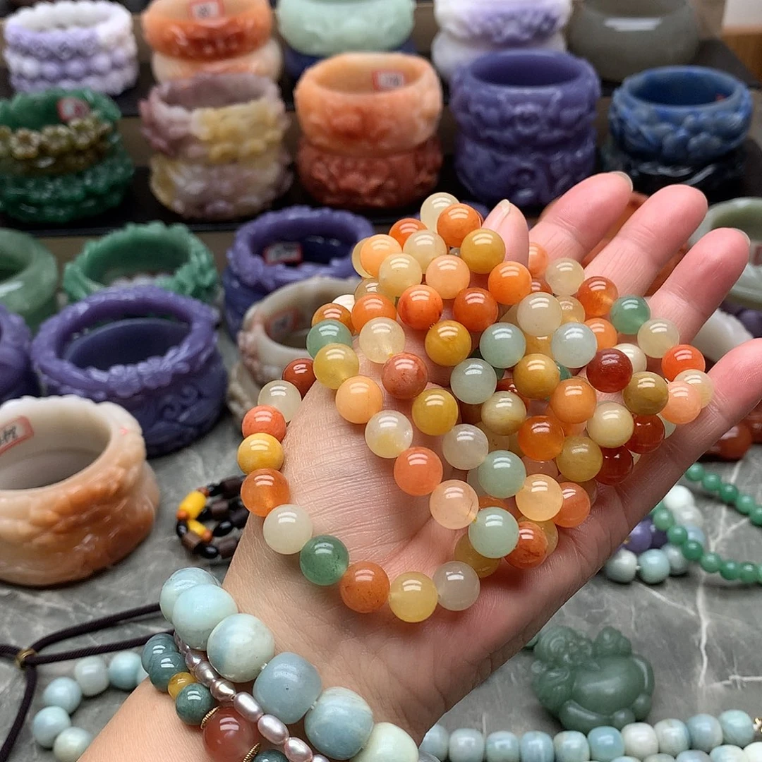 毛衣链未镶嵌石英质玉