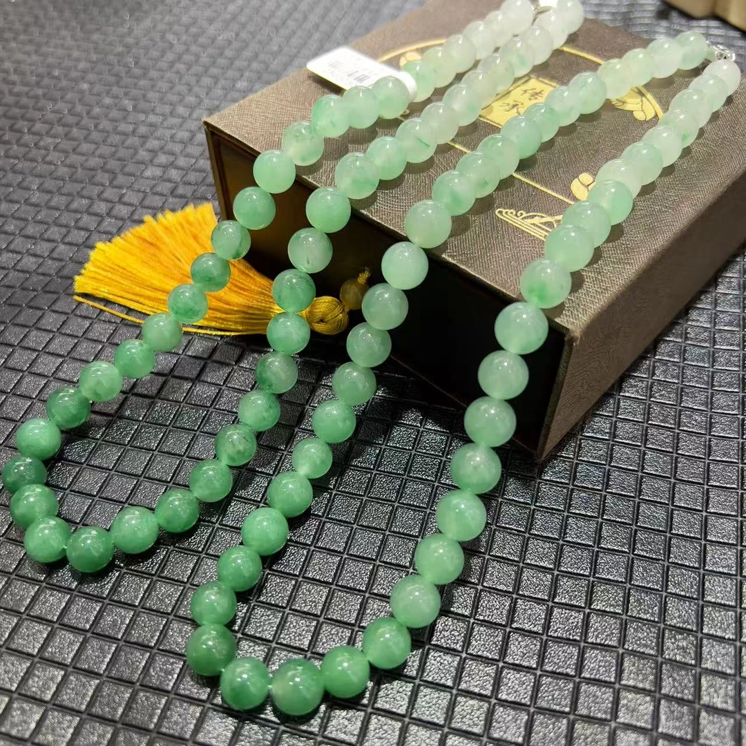 锁骨链 天然非洲翠高冰冰飘礼物项链素链锁骨链 多样性发货发一