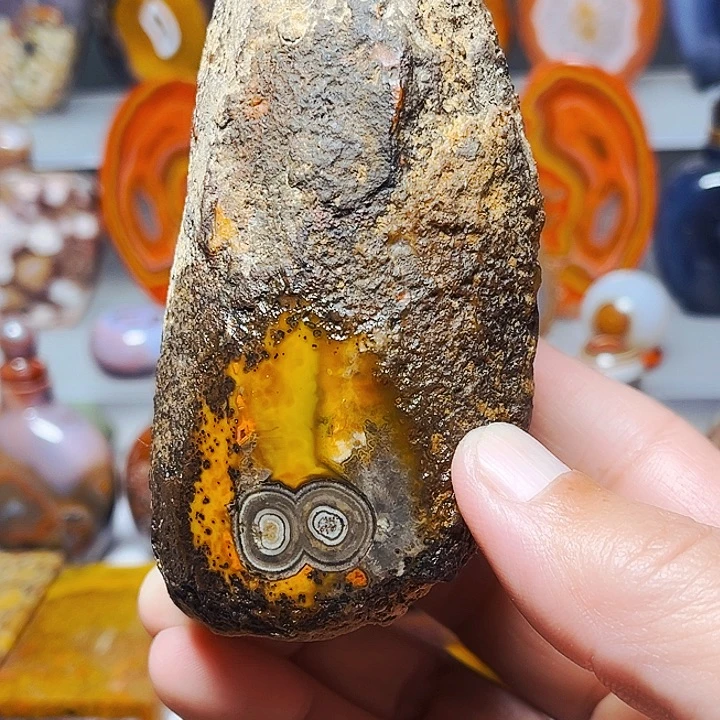快***盒玛瑙/玉髓未镶嵌珠宝奇石