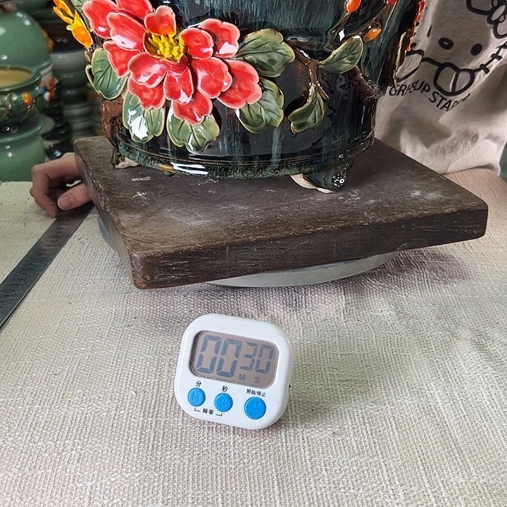 一***茄泳坤堂石湾花盆陶瓷
