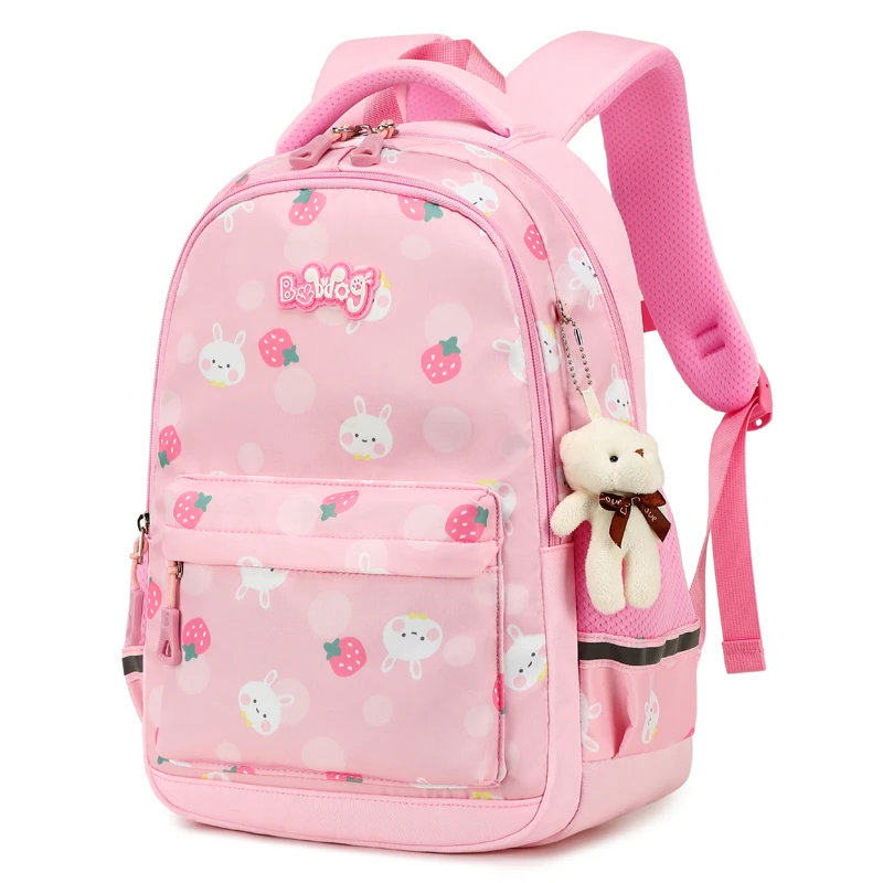 巴布豆小学生1-3年级3-6年级护脊减负超轻双肩包女生适用儿童书包
