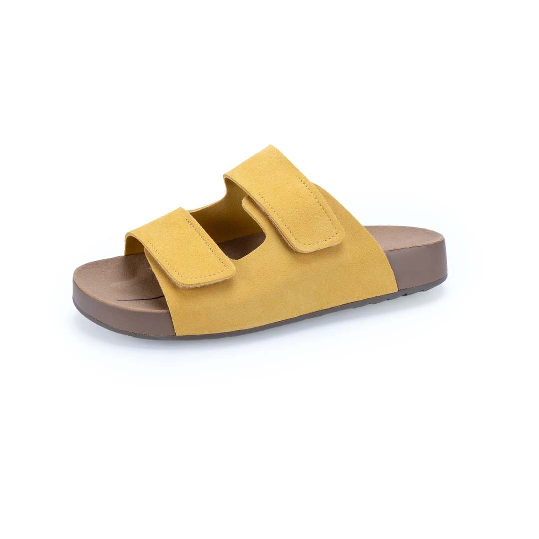 cerloe明星同款休闲舒适勃肯鞋女2025夏新薄底吐司魔术贴外穿拖鞋