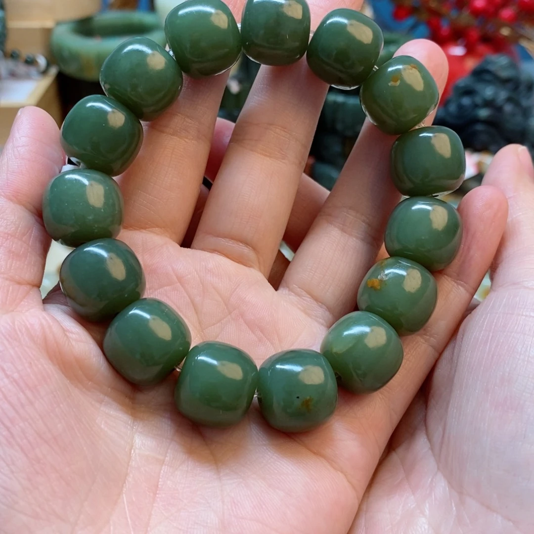 透闪石质玉手串未镶嵌吃**众