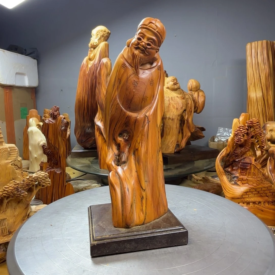 硕***件柏木（崖柏）崖柏摆件6666666