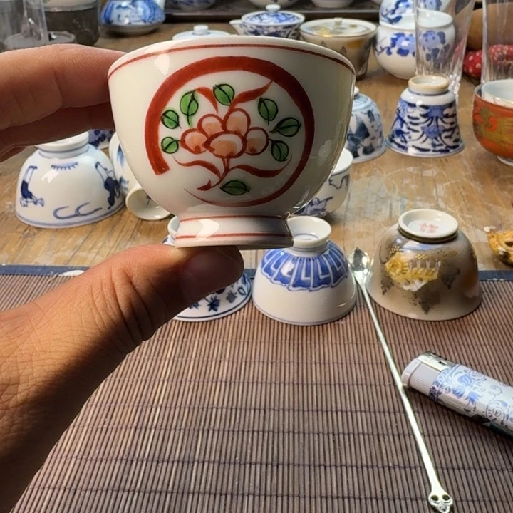 青花瓷器杯子茶具