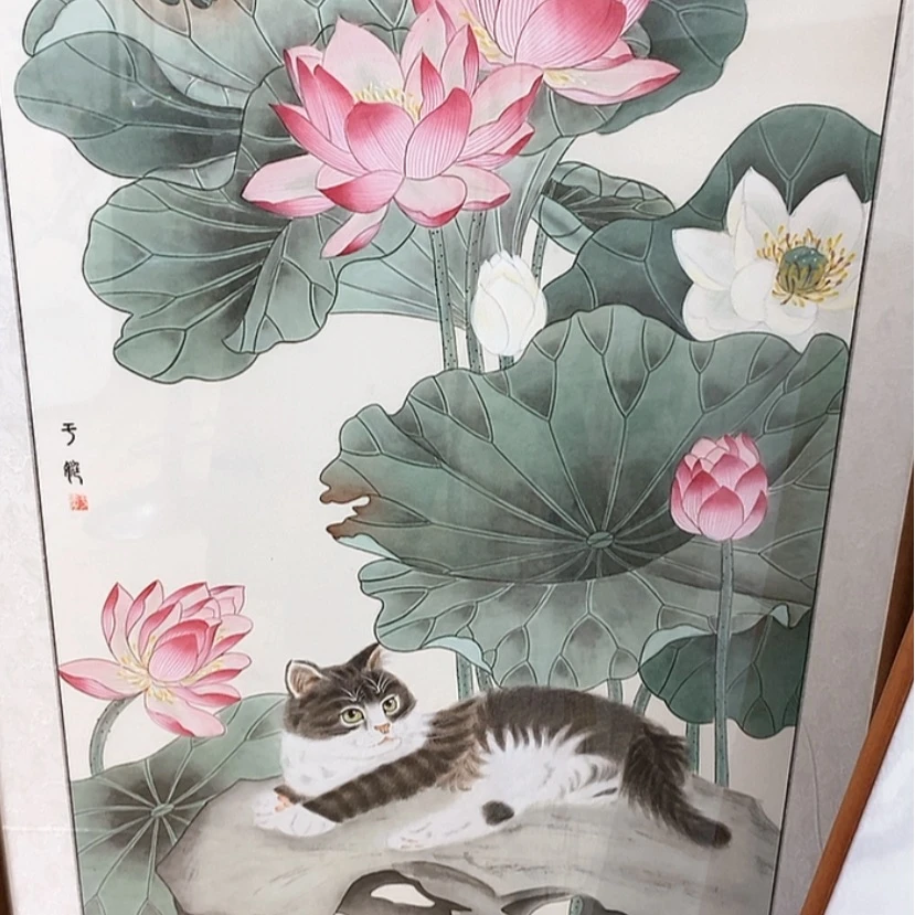 【闪购商品】国画手绘国画工笔带框125.70