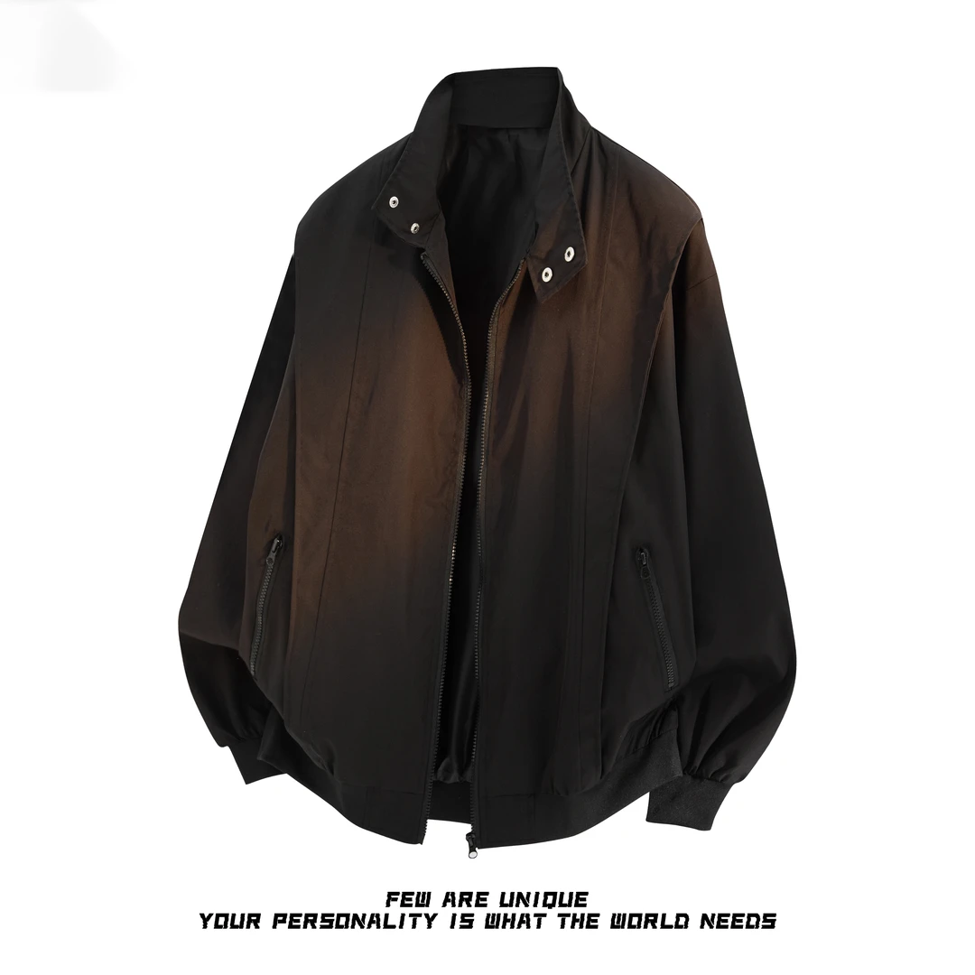 【弯刀夹克】2025新款弯刀夹克潮男休闲情侣三防宽松立领夹克外套