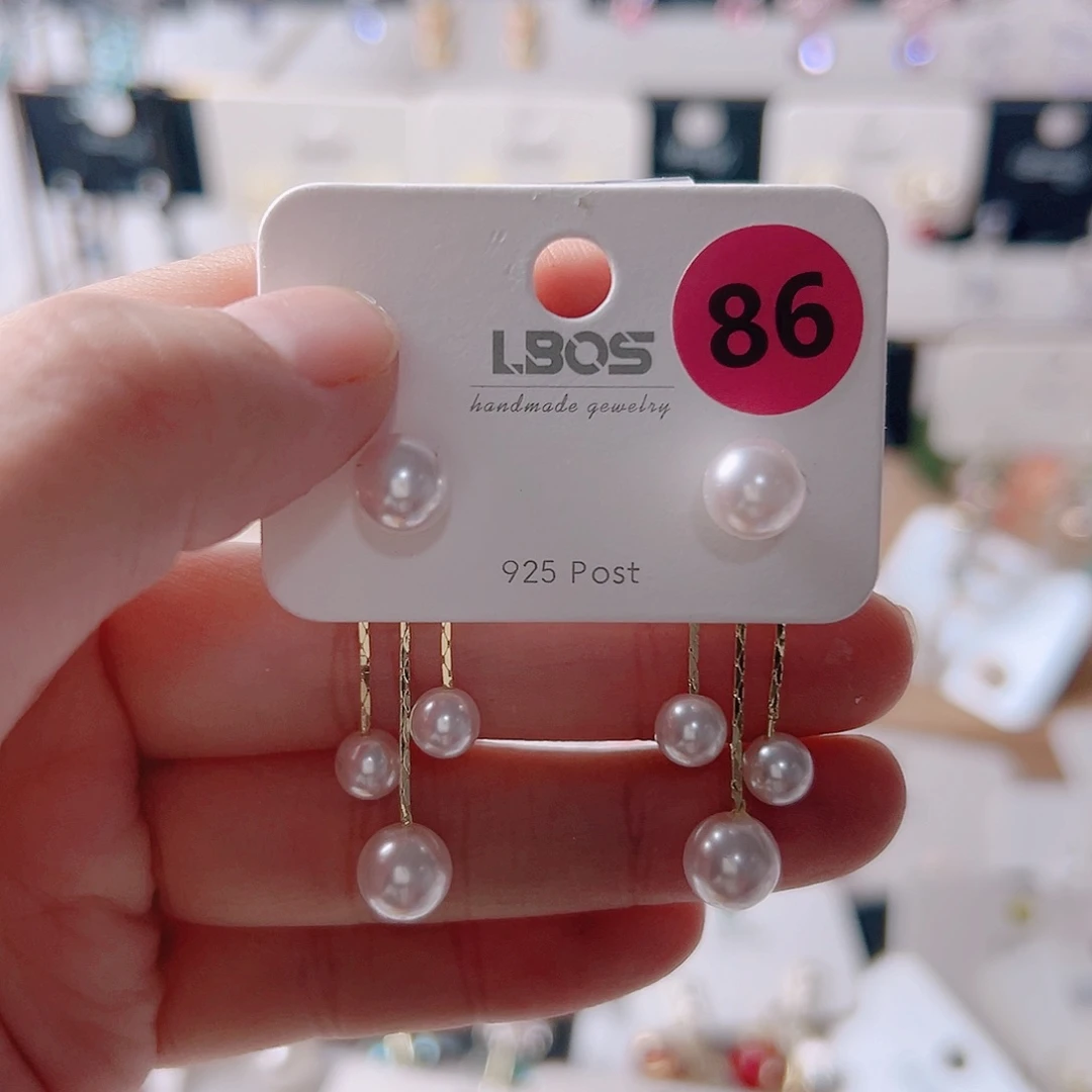 锆石纯铜合金耳环