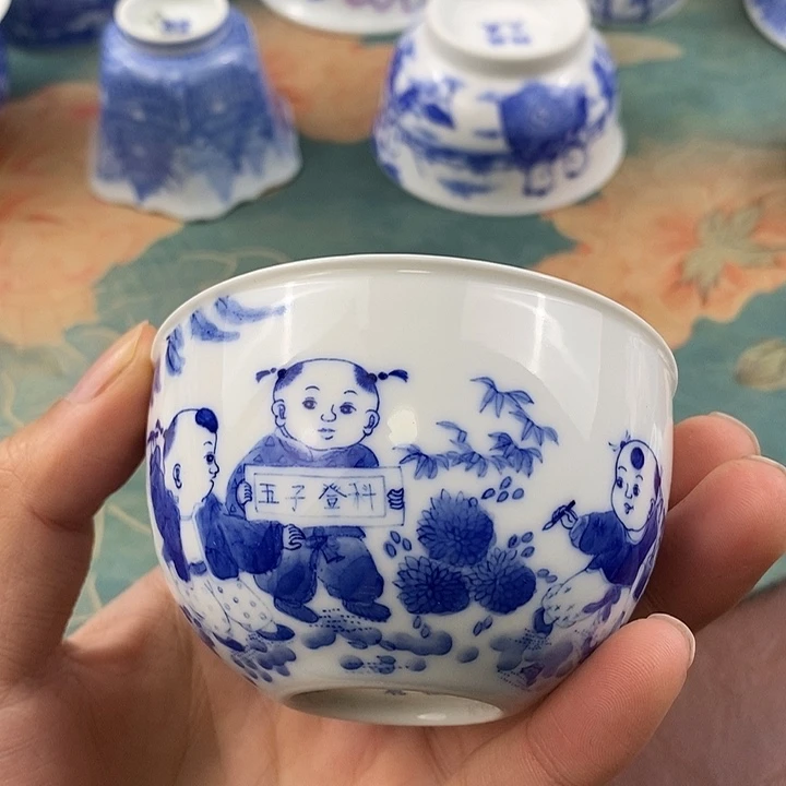 杯现代景德镇全手工全手绘茶具168888微瑕