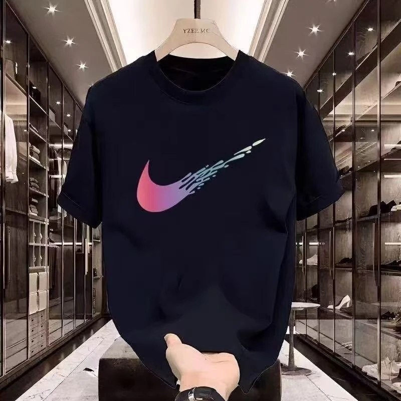 美式痞帅纯棉潮牌短袖T恤男女款夏季潮流街头百搭圆领情侣上衣潮