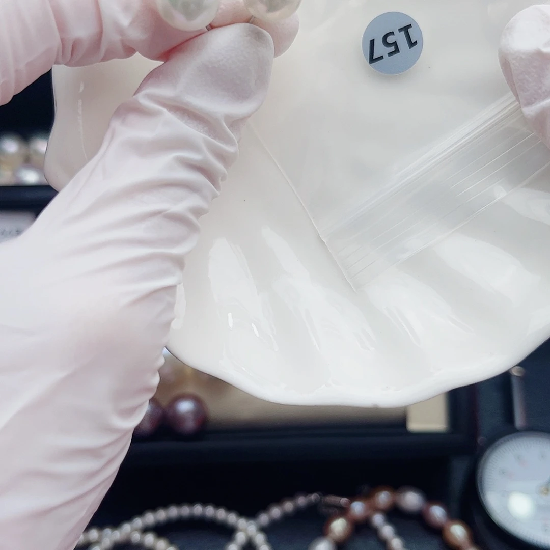 银S925镶嵌淡水珍珠耳饰