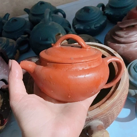 茶壶绿泥宜兴紫砂全手工制作工艺