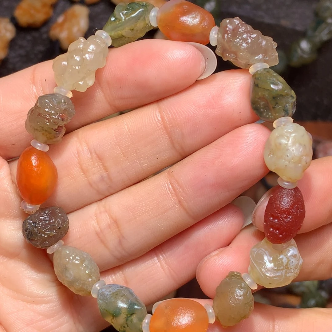 未镶嵌玛瑙/玉髓珠宝半成品