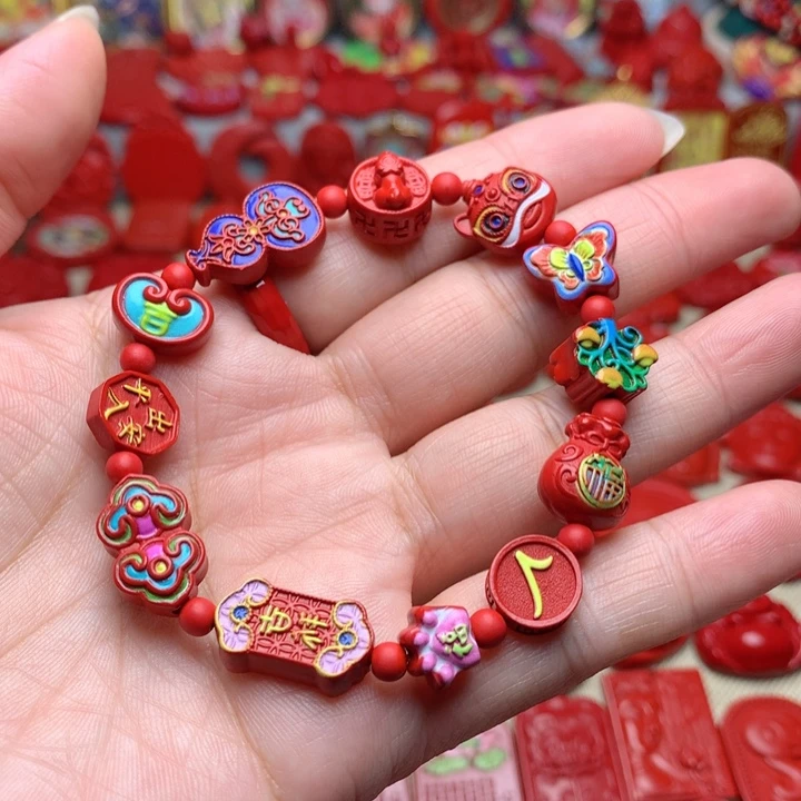 天然辰砂工艺品朱砂手串