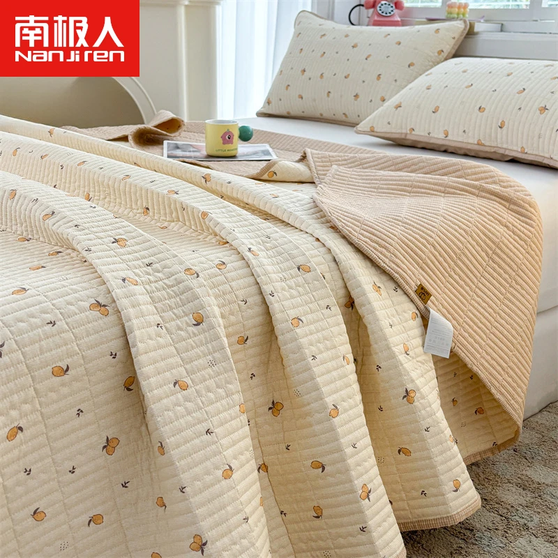 南极人全棉床盖四季通用夏季单双人床单2025新款床褥遮盖物被单