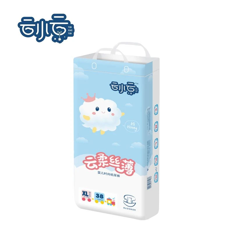 云小云 丝薄婴儿柔软舒适宝宝纸尿裤XL码 38片/包