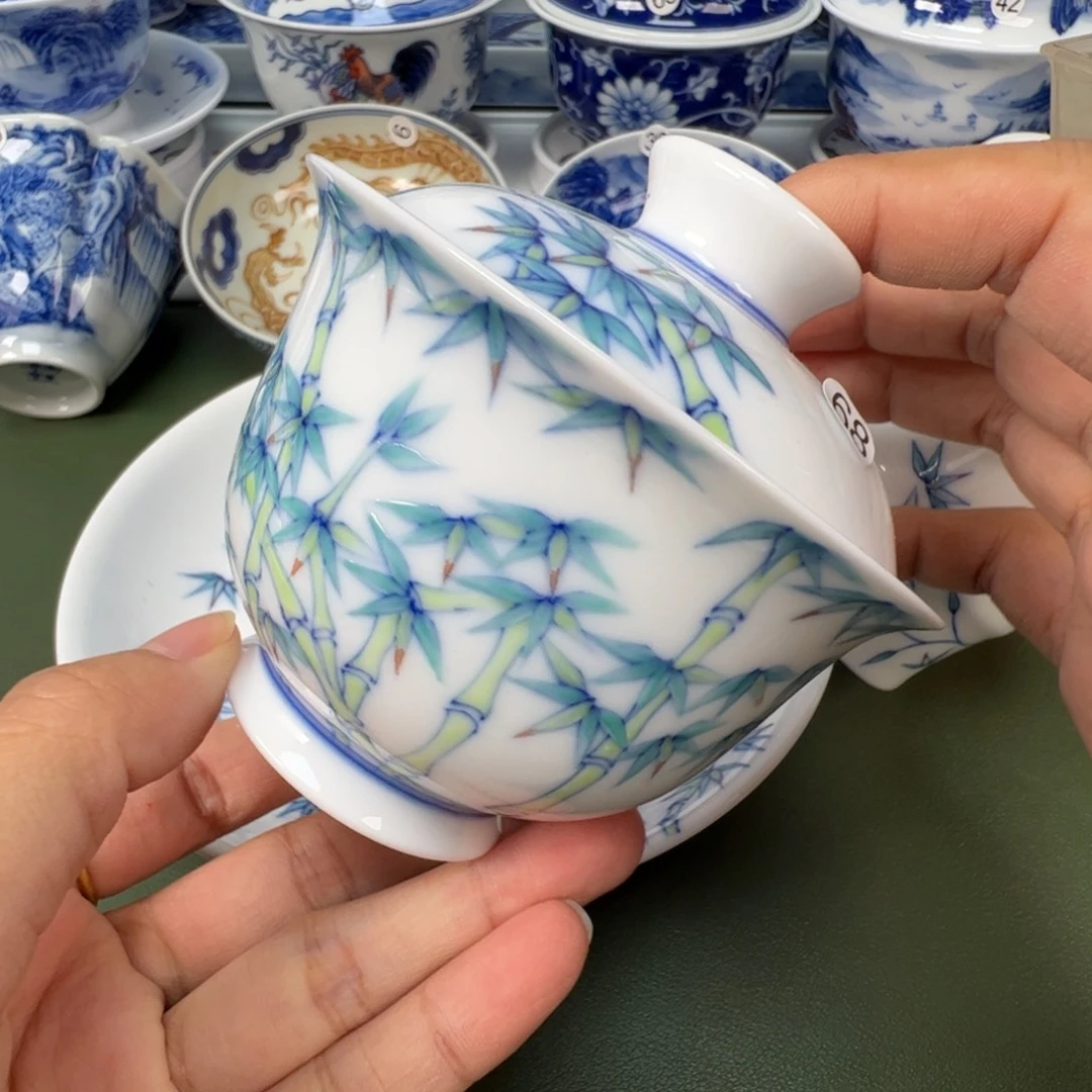 陶瓷景德镇纯手工纯手绘茶具木木68