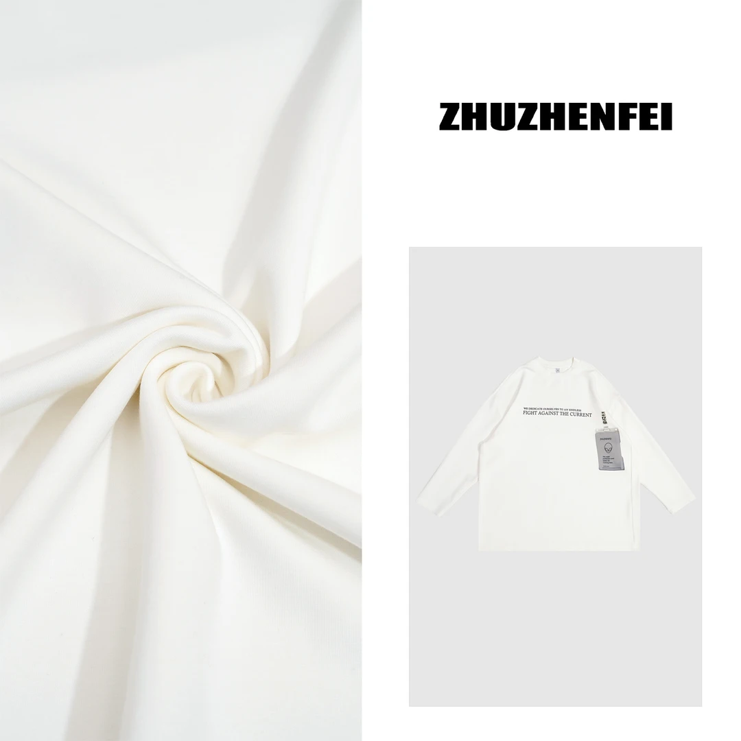 设计师原创新款休闲百搭时尚简约圆领柔软长袖T恤Z351091