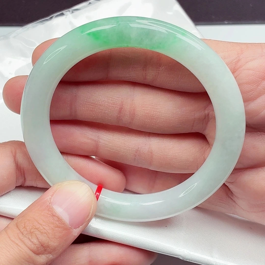 翡翠未镶嵌手镯59圈