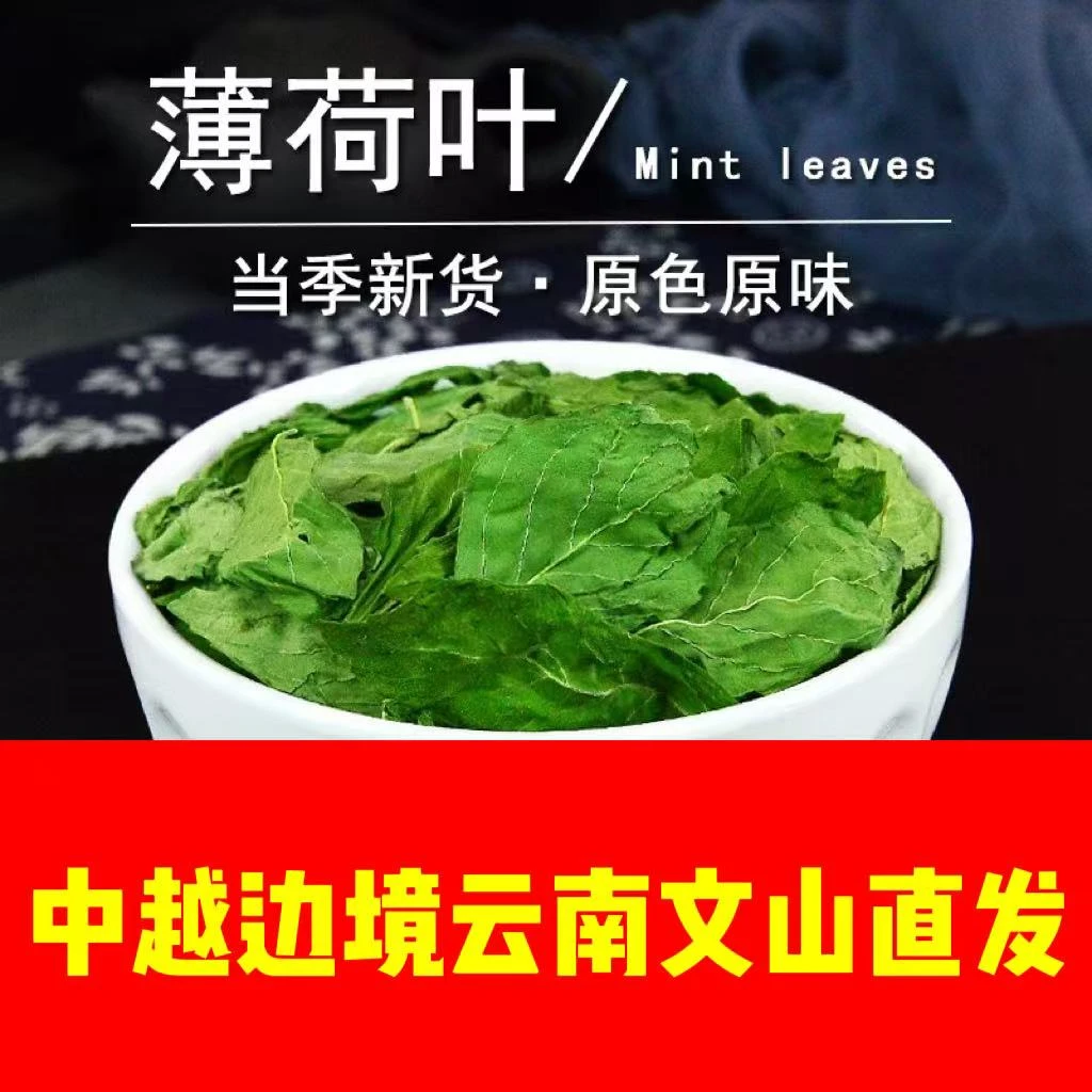 中越边境云南文山一寨一品薄荷叶茶