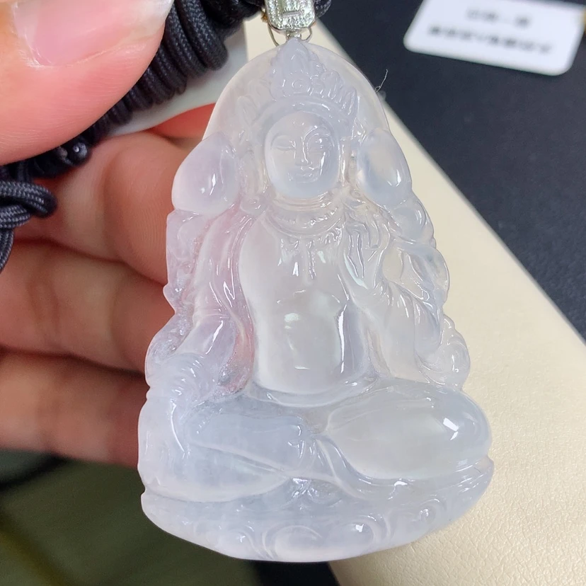 【闪购商品】翡翠颈饰18K金镶嵌度母