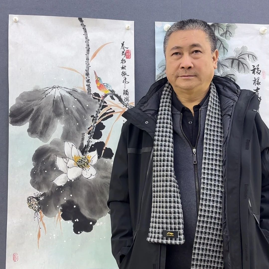 哈***哈国画刘峰三尺作品艺