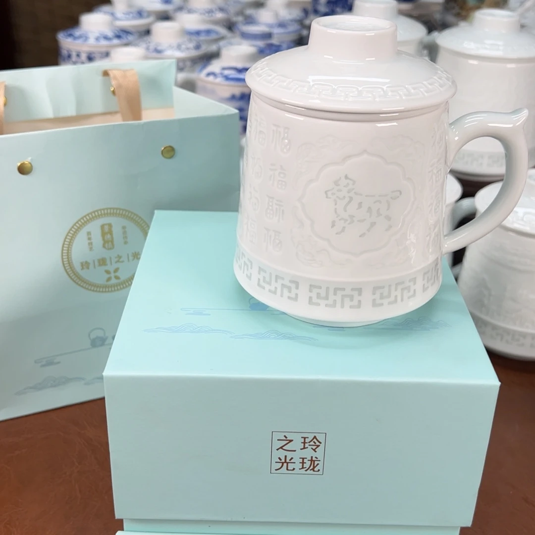 鲸***甜景德镇陶瓷高温瓷