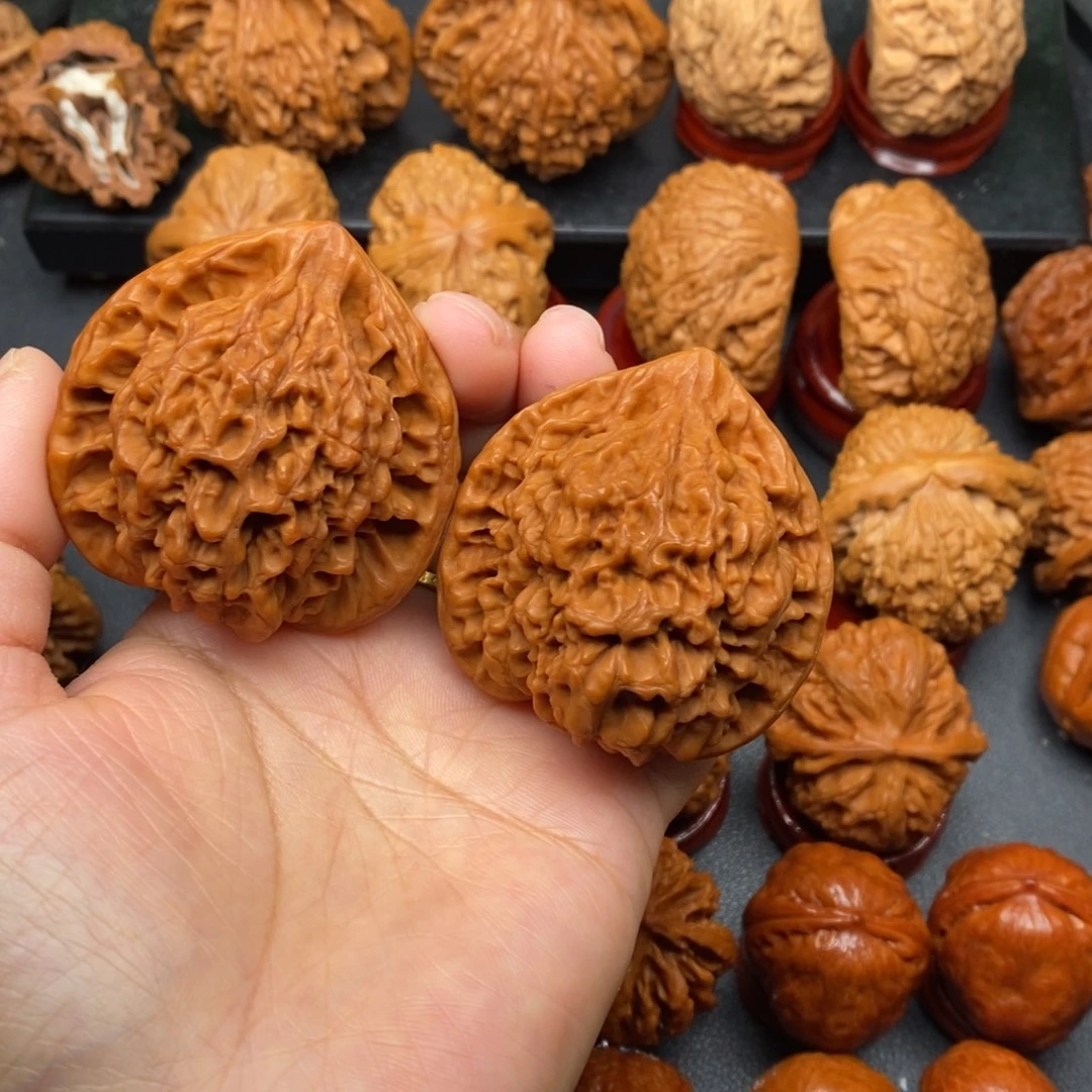 文玩核桃把件48官帽强迫症勿拍