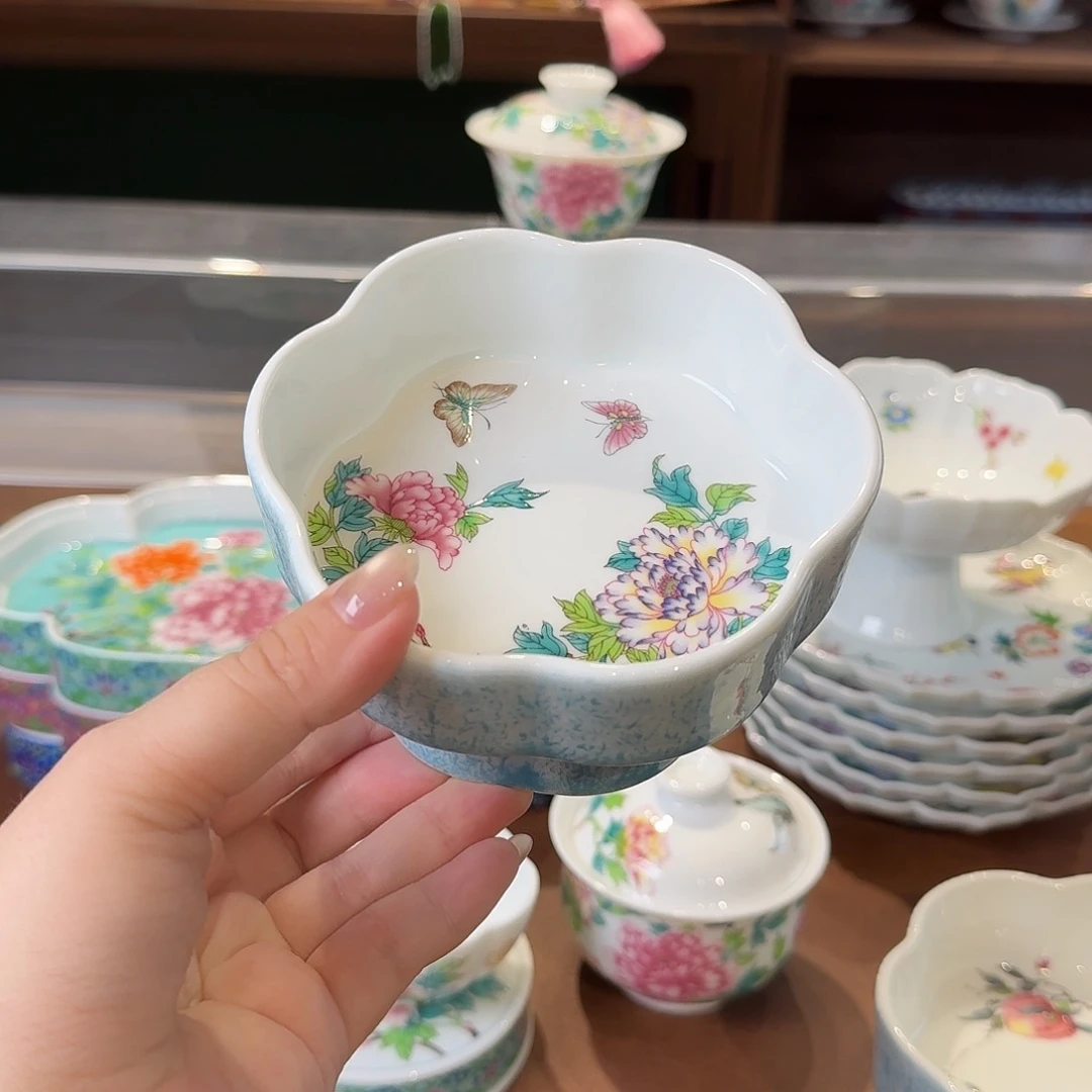 珐琅彩主人杯茶具套装
