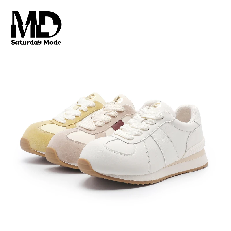 SATURDAYMODE 2025夏季新款阿甘鞋系带时尚休闲鞋夏季德训鞋 H87