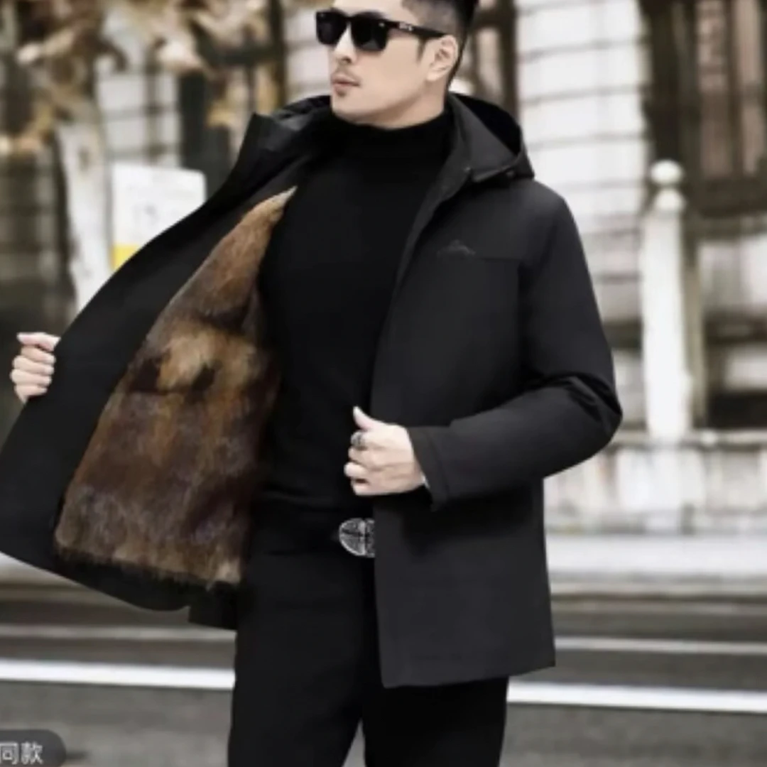 ｛清仓｝冬季男士加厚可拆卸户外休闲保暖派克服外套短款