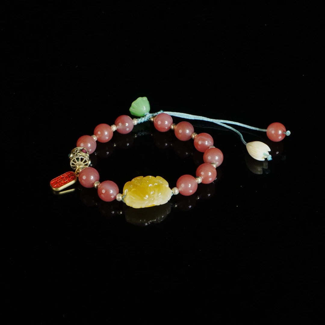 DY-M1682牡丹花手链搭配玛瑙16.68g