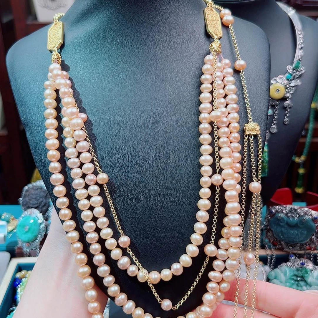 淡水珍珠未镶嵌项链项链