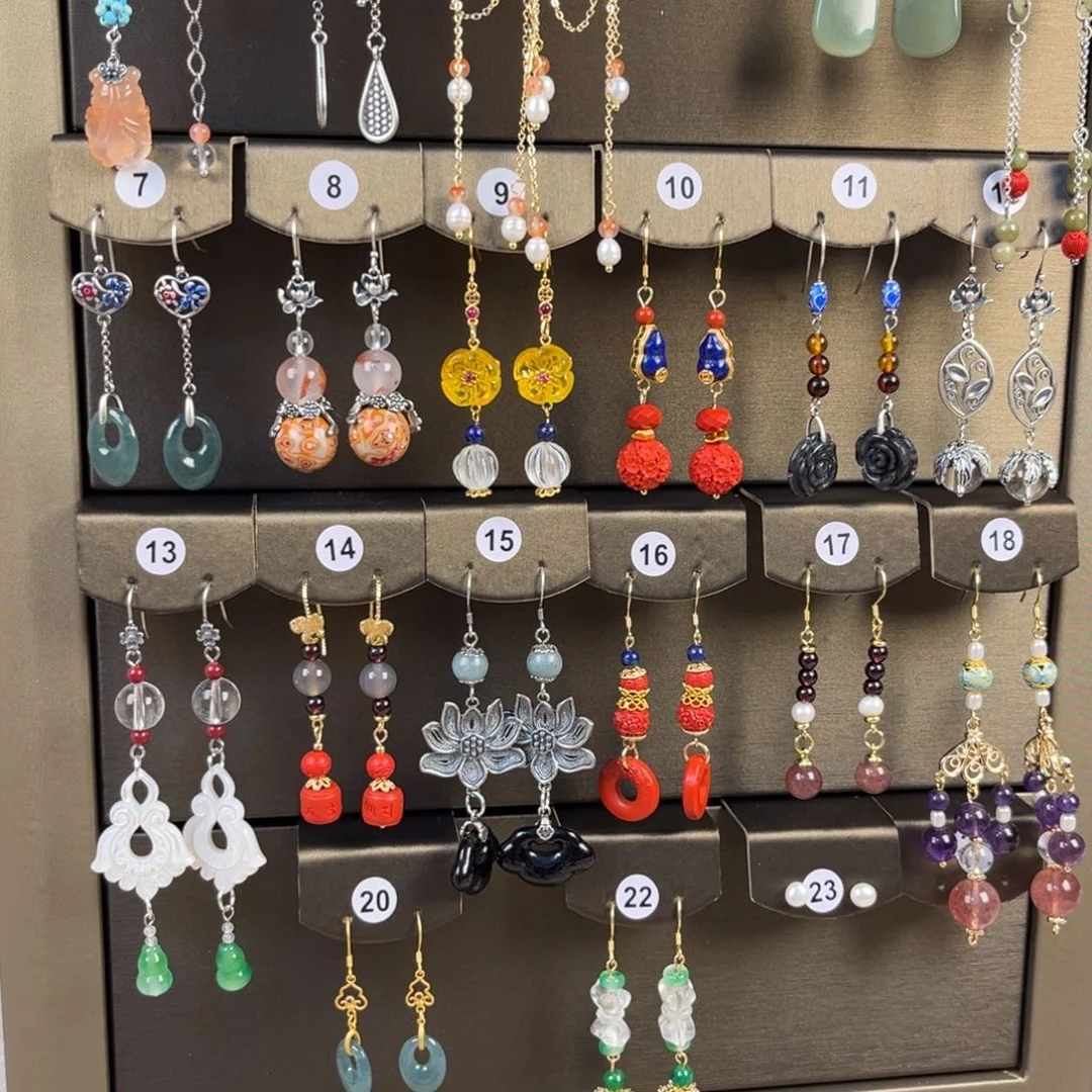 足银羽毛莲*耳饰耳饰耳饰耳饰