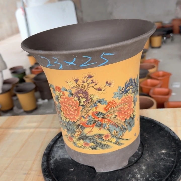 紫砂紫砂花盆s c g b