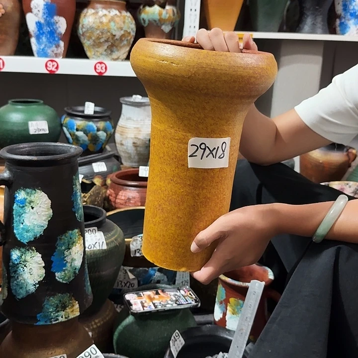 55黄色高脚火锅默认打孔
