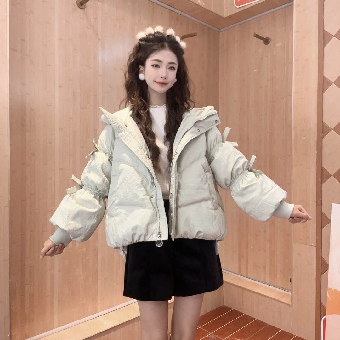 IEF/爱依服2025新款冬季短款时尚潮流连帽马卡龙羽绒外套