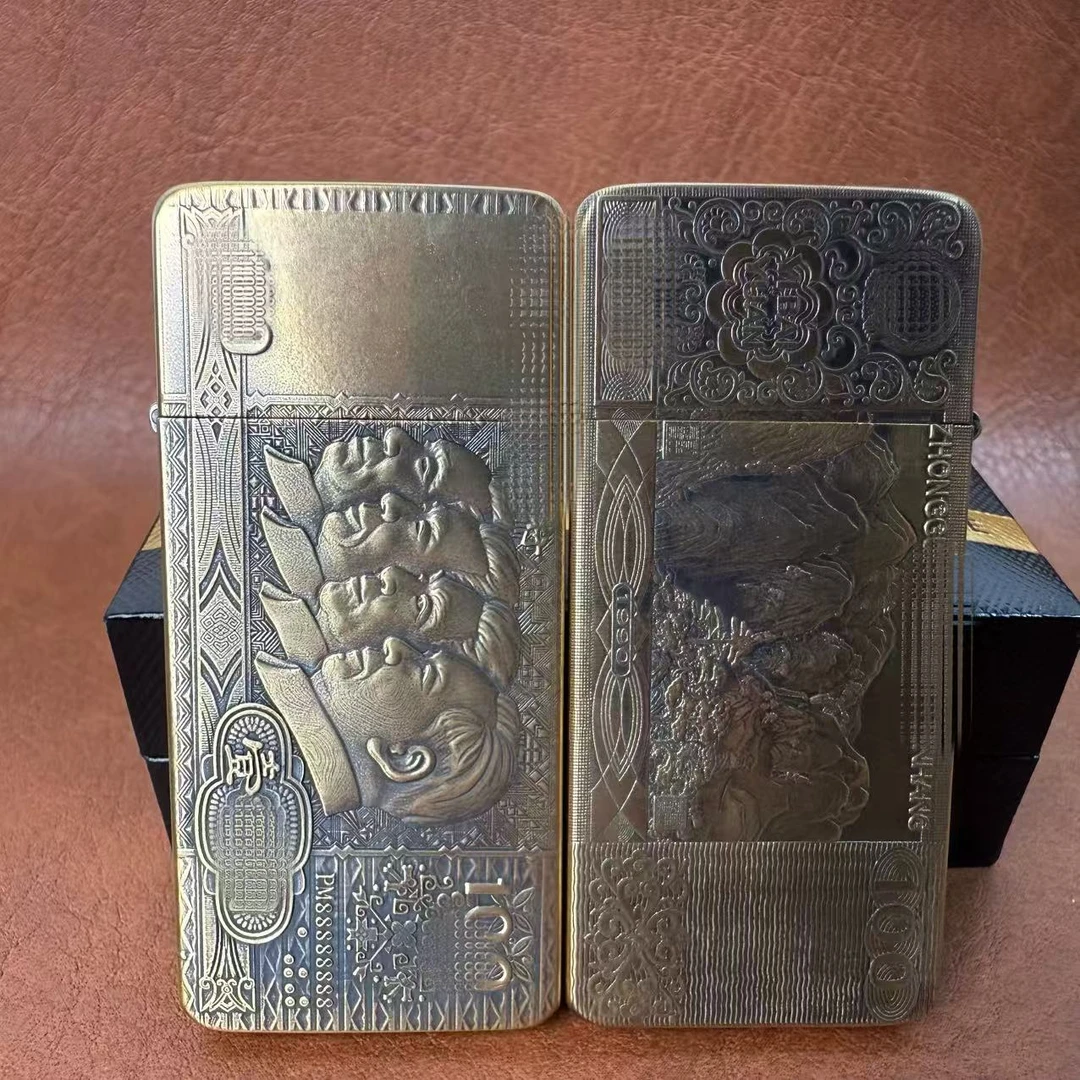 01佐罗ZC5二代超薄纪念款打火机纯铜送男友