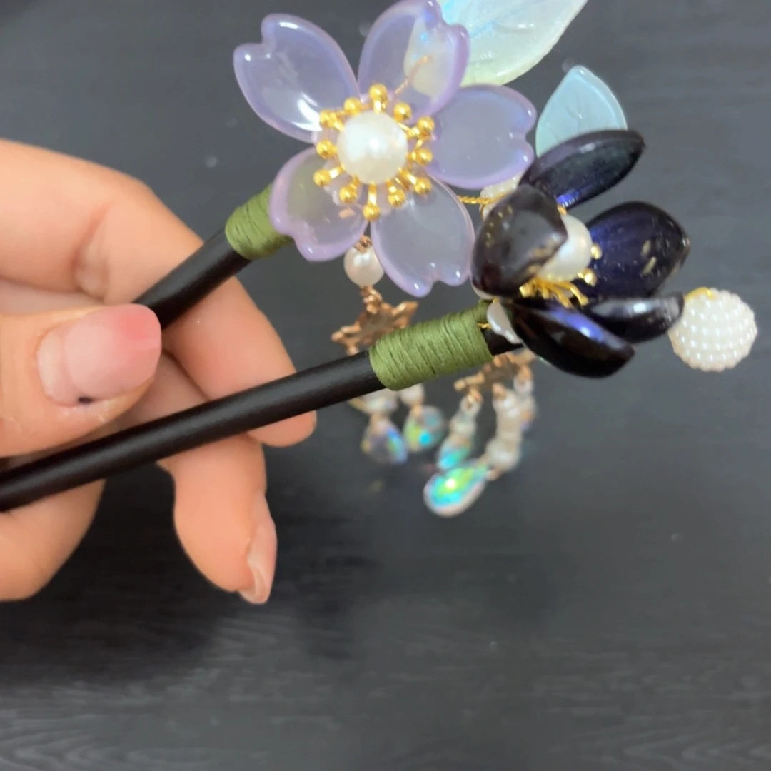 铁合金仿水晶古风琉璃发簪闪购秒杀