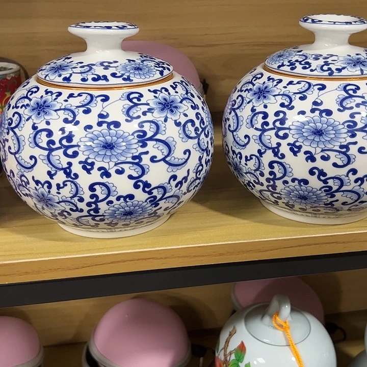 茶叶罐陶瓷家用储物罐瑕疵福利品介意勿拍