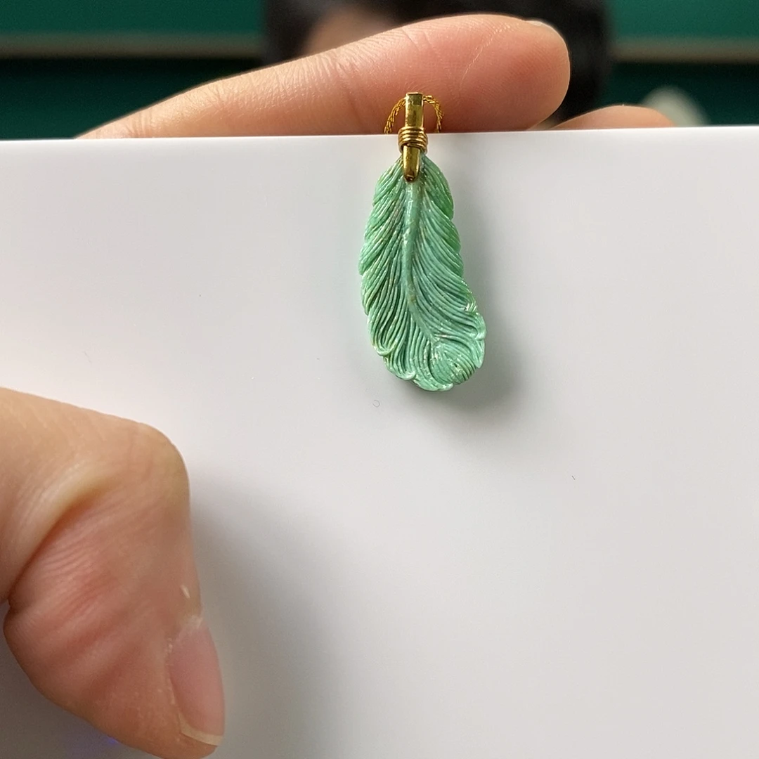 绿松石18K金镶嵌珠宝奇石