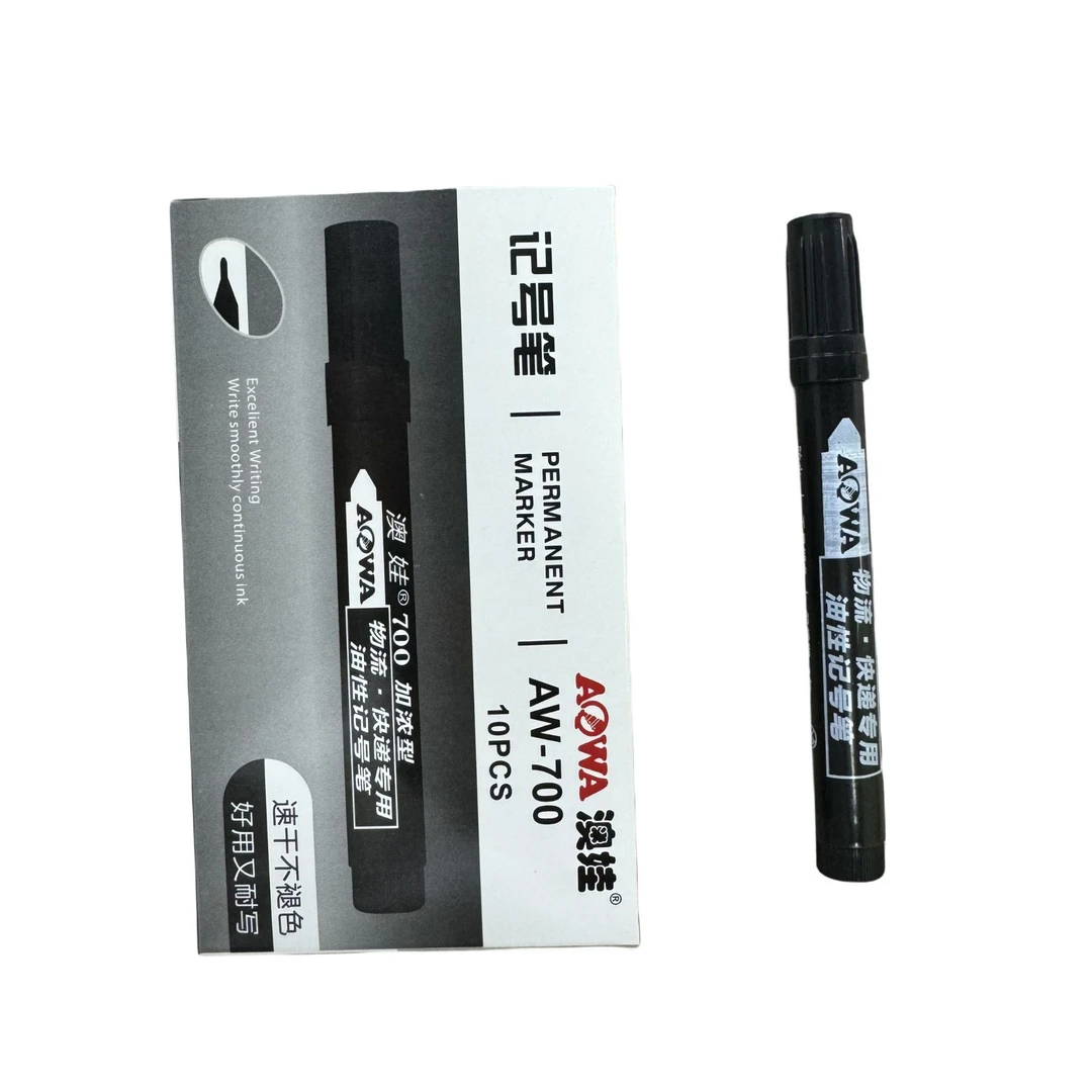 记号笔10支 大容量书写顺滑