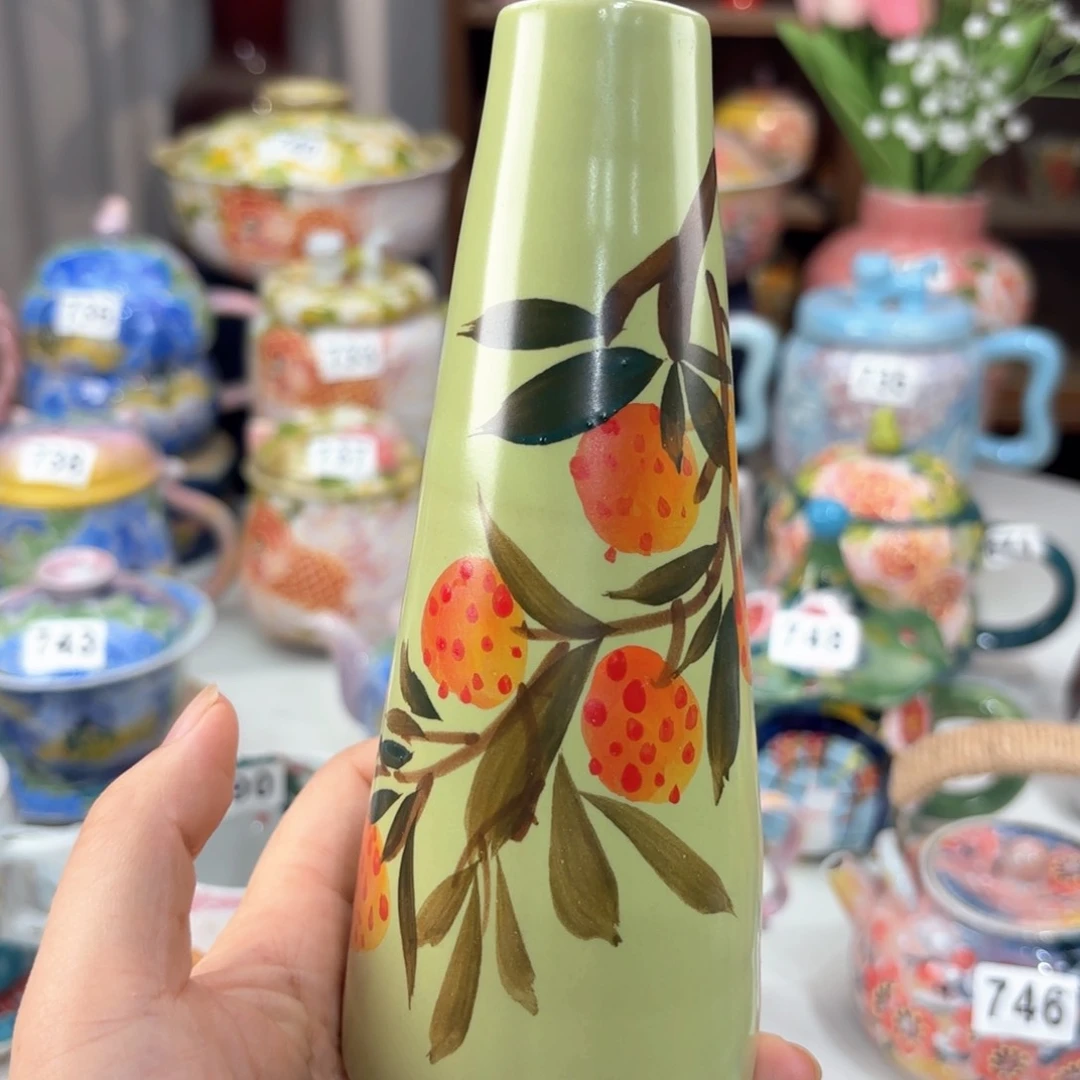景德镇手绘高温釉下彩陶瓷茶具