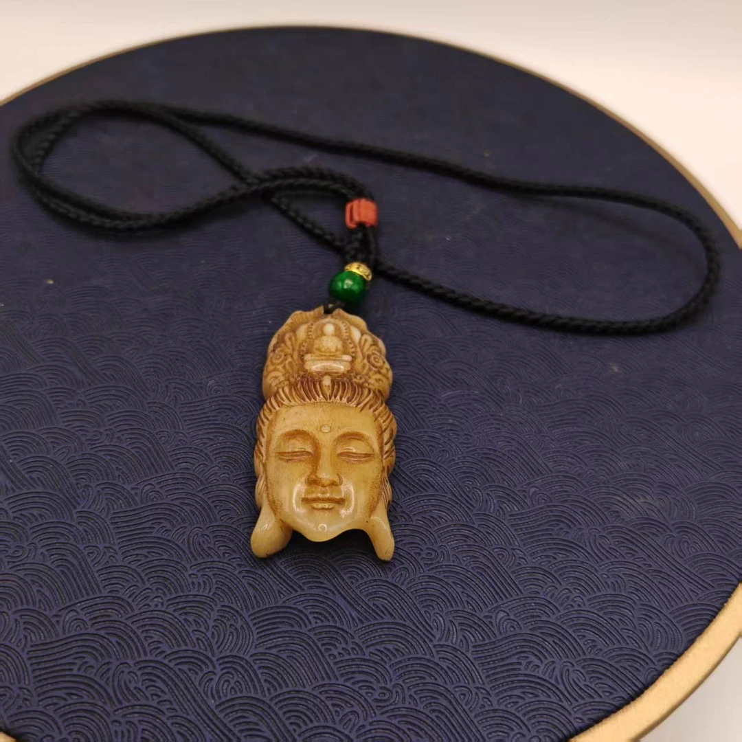 2号B39乎乎佛头吊坠项链