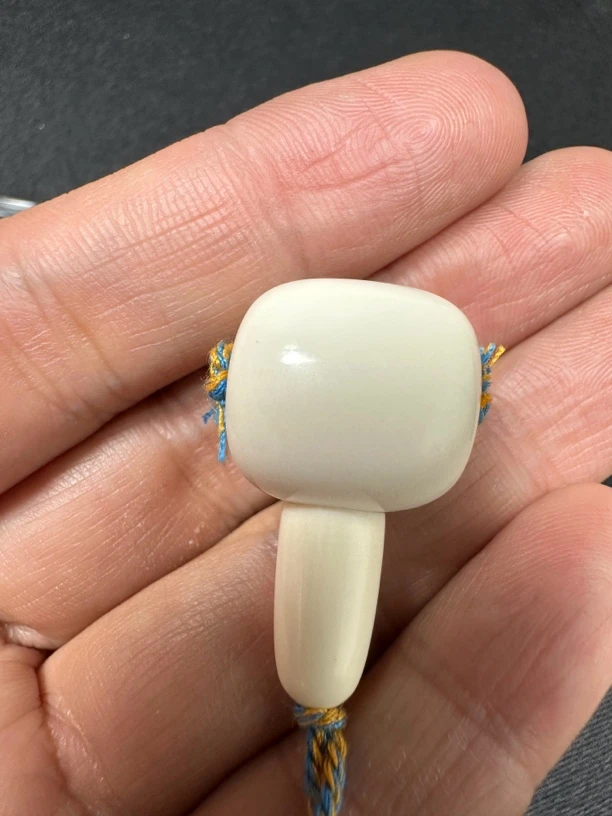 TZ1000天然猛犸牙桶珠分体三通果冻料冰料配饰