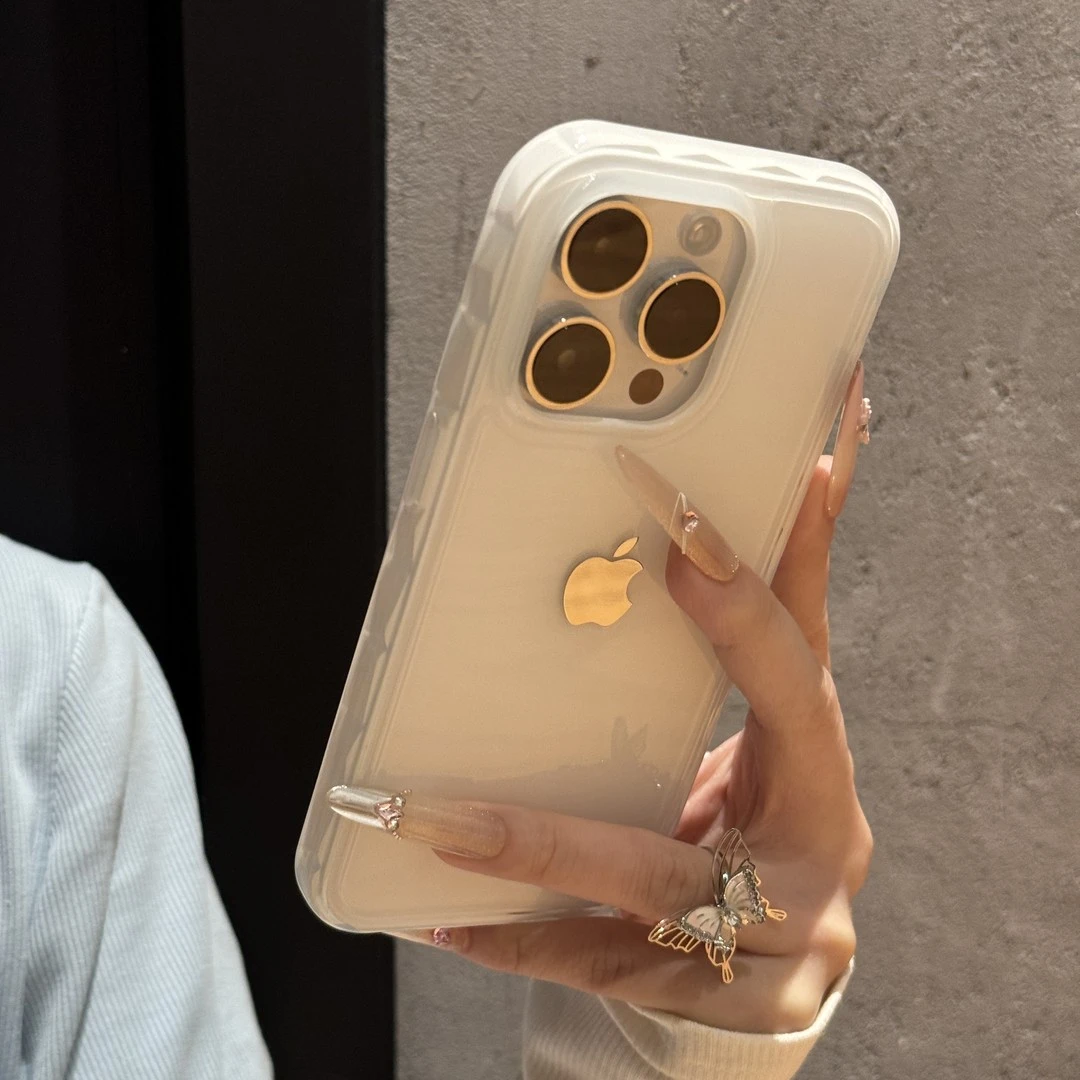 新款高颜值纯色果冻适用iPhone16手机壳14苹果15苹果高级感手机壳