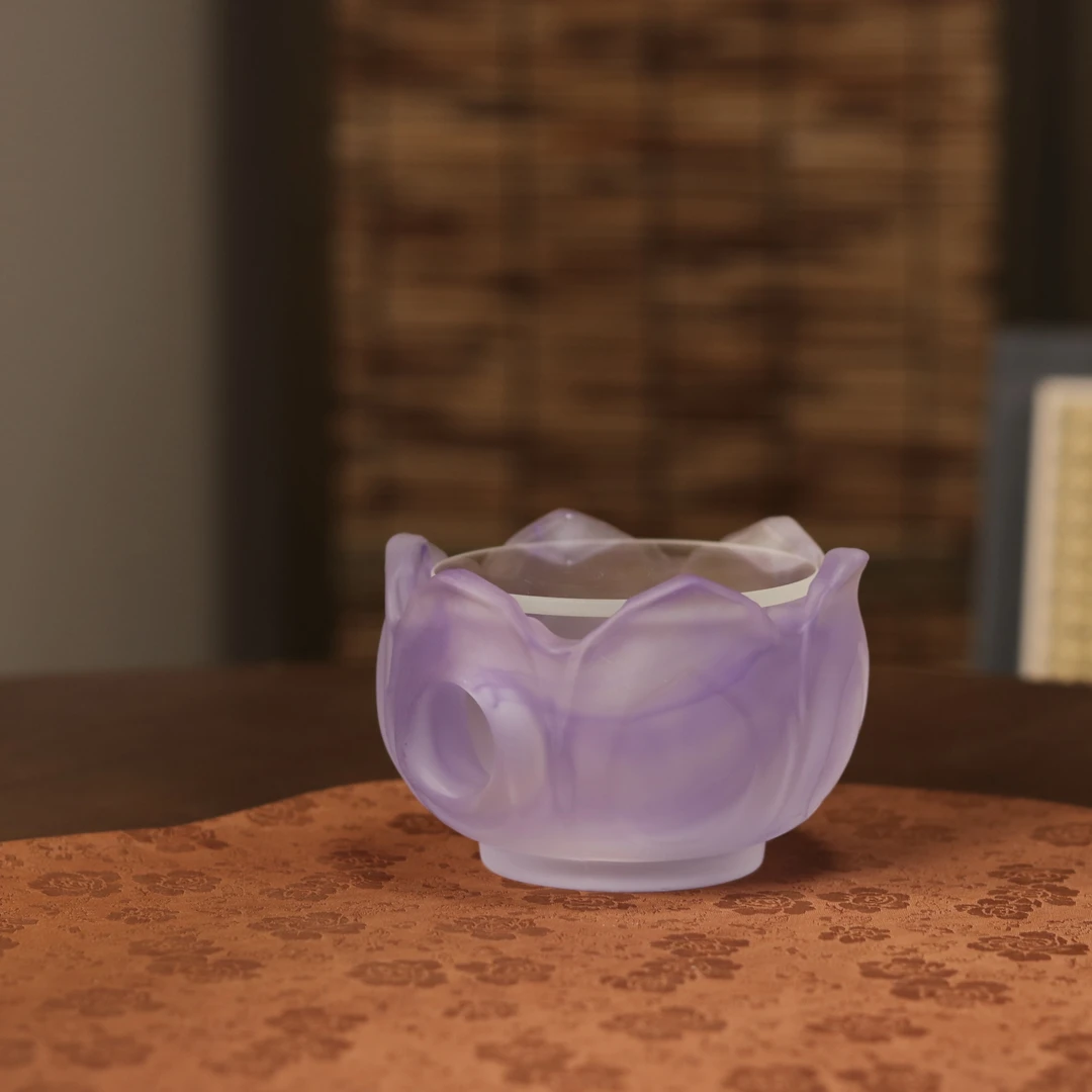 茗器山房 紫色疏影温茶器 茶道茶具