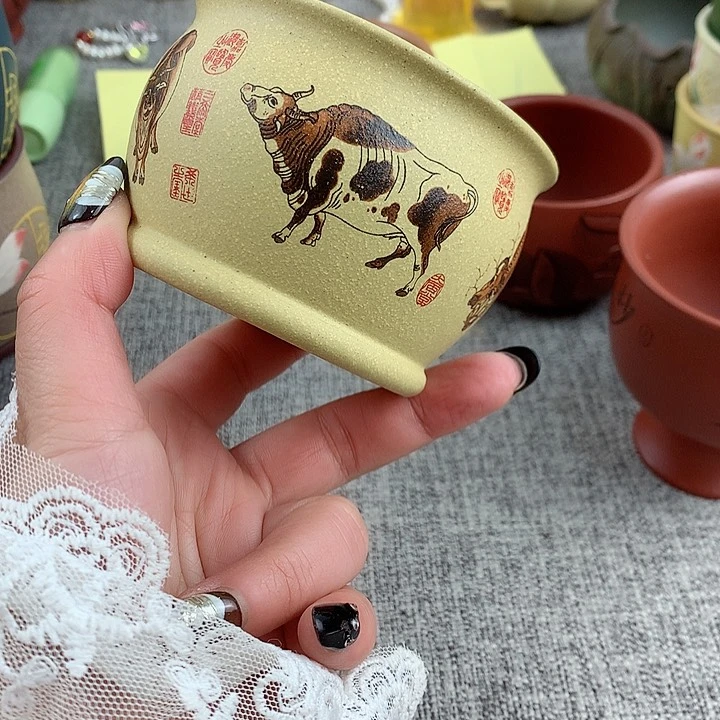 紫砂茶杯高端主人杯