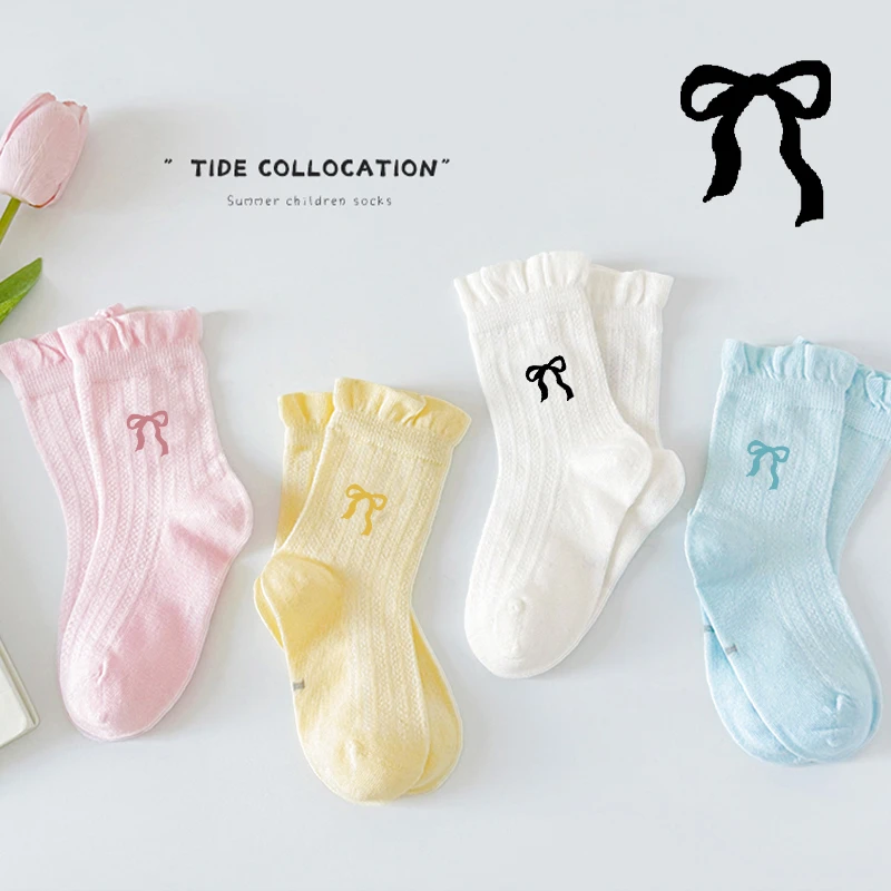 儿童袜子夏季薄款女童袜子夏天棉袜宝宝袜网眼短袜夏款薄款男宝