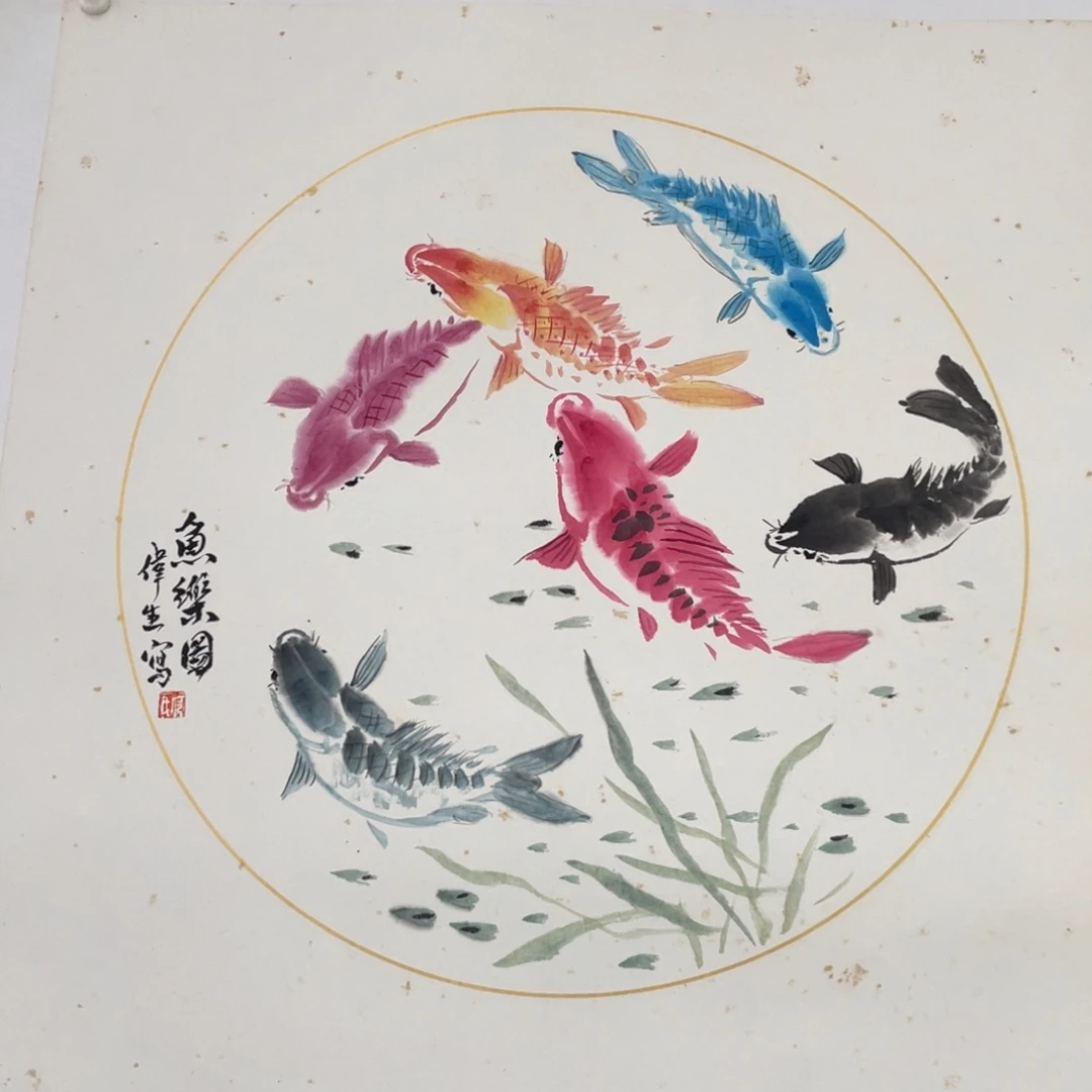 国画何伟生老师绘画